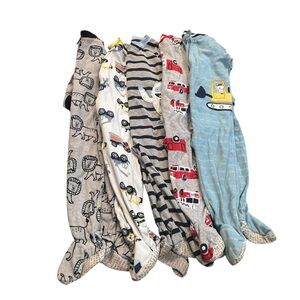 Lot of 5 Baby Boy Sleepers Size 2T